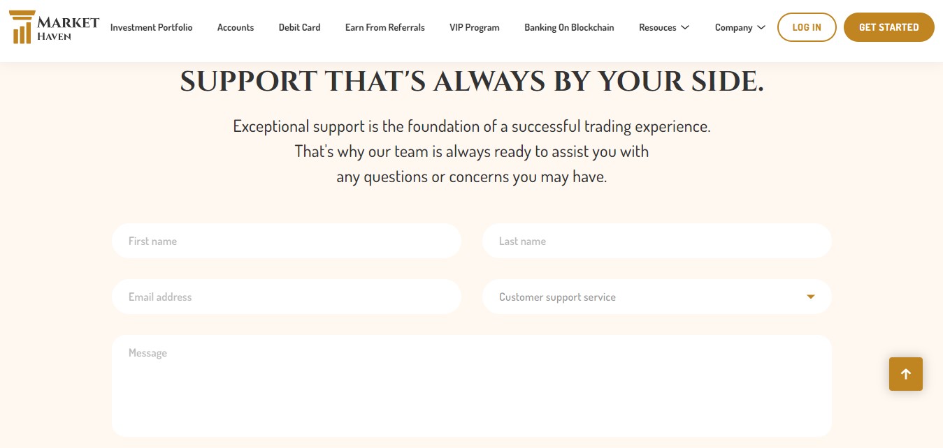 Market Haven Customer Support