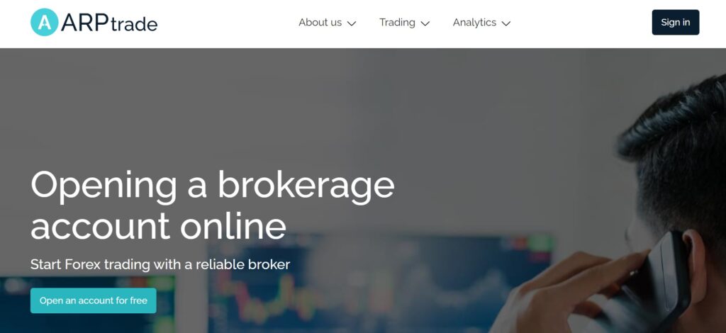 ARPtrade website