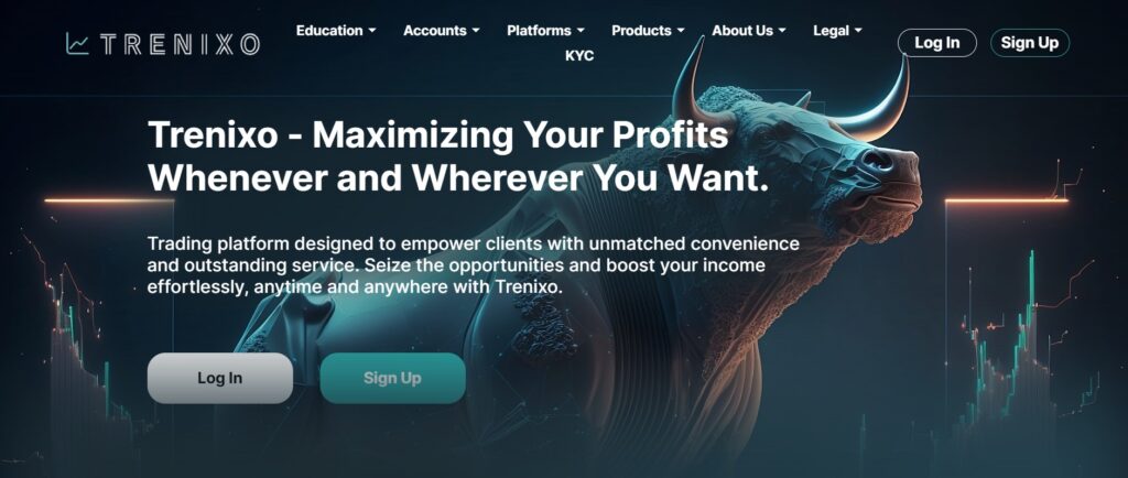 Trenixo website